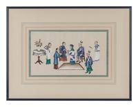 Two Chinese Export Pith Paintings