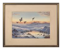 Sunset and Snow