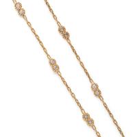 Yellow Gold and Diamond Chain Necklace