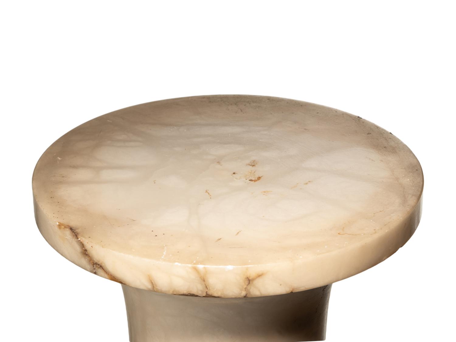 A Continental Carved Marble Pedestal