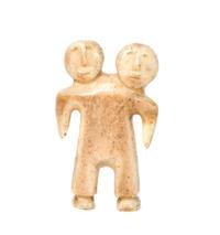 Inuit Carved Bone Figure Height 2 3/4 inches — 19th Century
