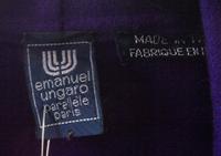 An Ungaro Purple Jacket and Shirt Ensemble, Blouse size 6.