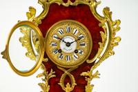 A French Gilt Bronze Mounted Tortoiseshell Veneered Clock — 19TH CENTURY