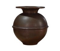 A Hammered Copper Spittoon from the Estate of Jose Thenee 6.5" W x 6.5" D x 7.5" H — Argentina, Circa 1900