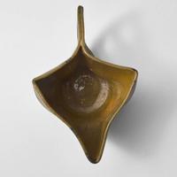 George Ohr (American, 1857-1918) Small Pitcher in Olive, Cobalt, and Brown Glaze, Biloxi, Mississippi, USA, circa 1892-1894