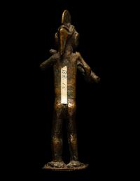 A Baule Bronze Standing Figure