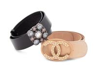 Two Designer Belts: Chanel and Oscar de la Renta, 2005