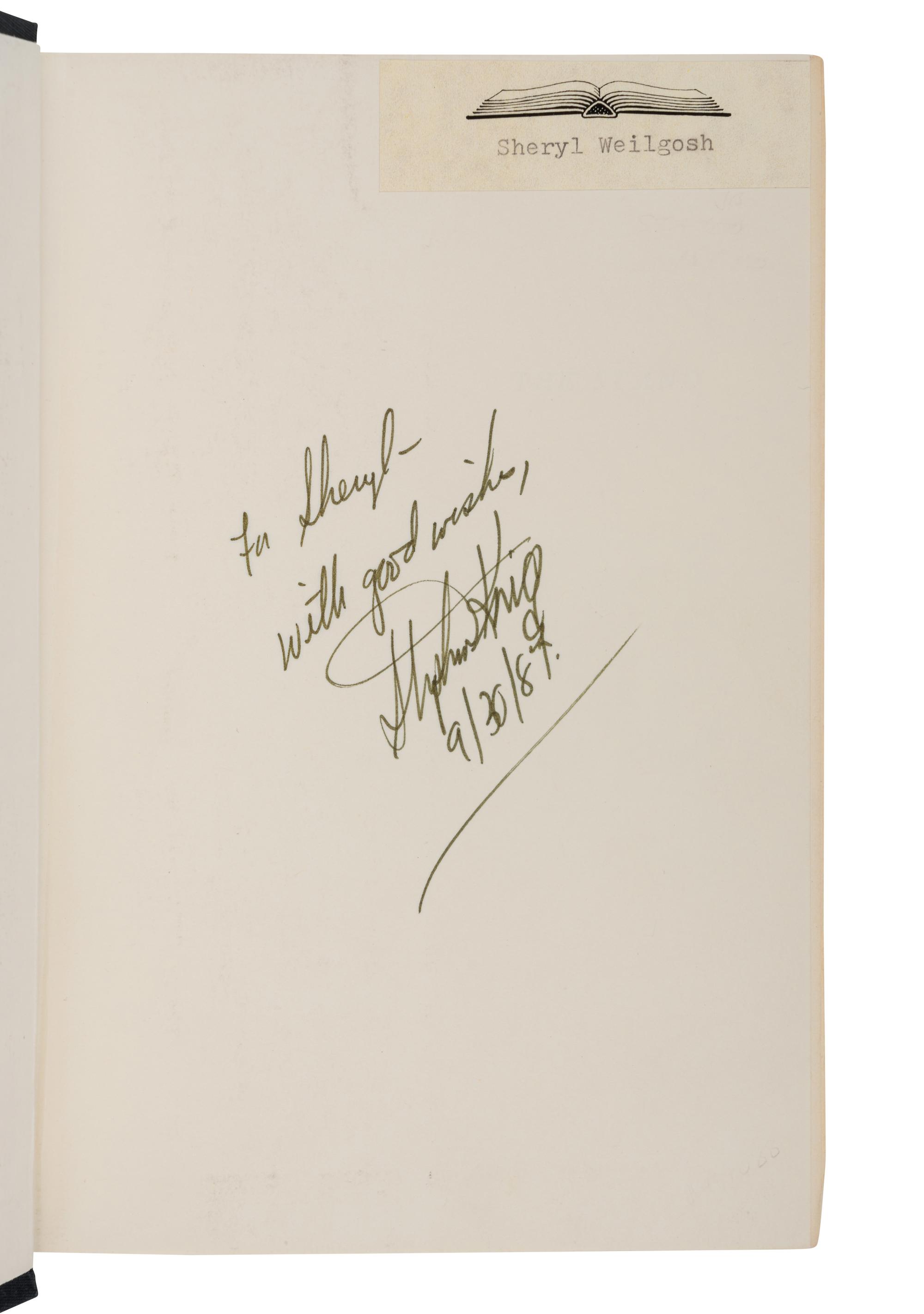 KING, Stephen (b. 1947). The Stand. Garden City: Doubleday & Company, 1978.