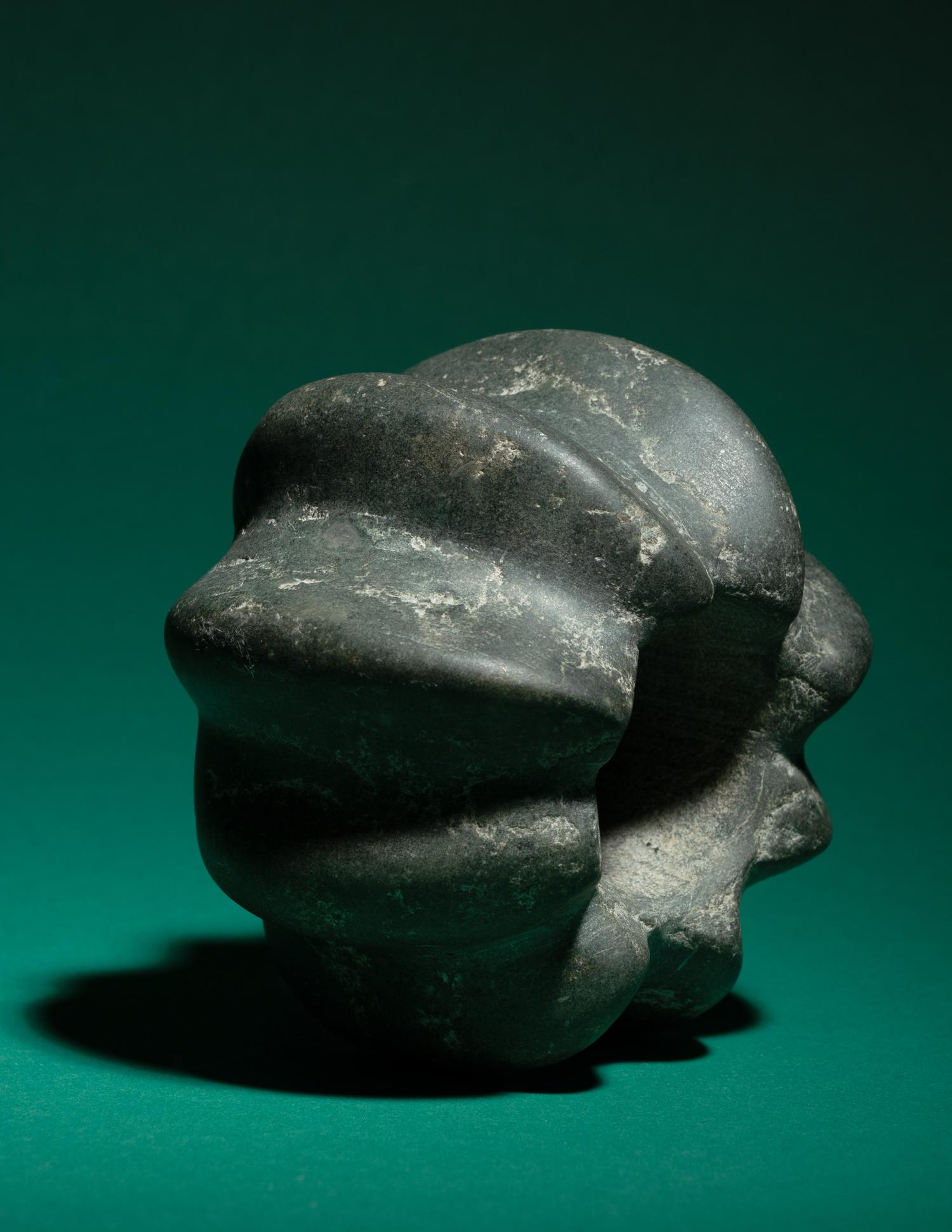 Two Chavin Stone Mace Heads