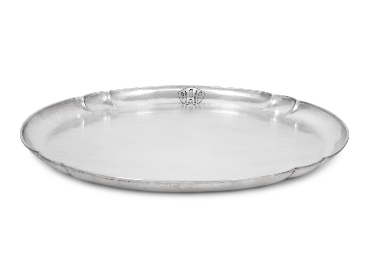 A Large Falick Novick Arts & Crafts Silver Serving Platter