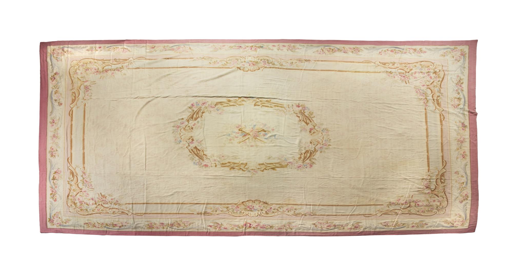 An Aubusson Wool Rug, 20 feet 9 inches x 13 feet 6 inches.