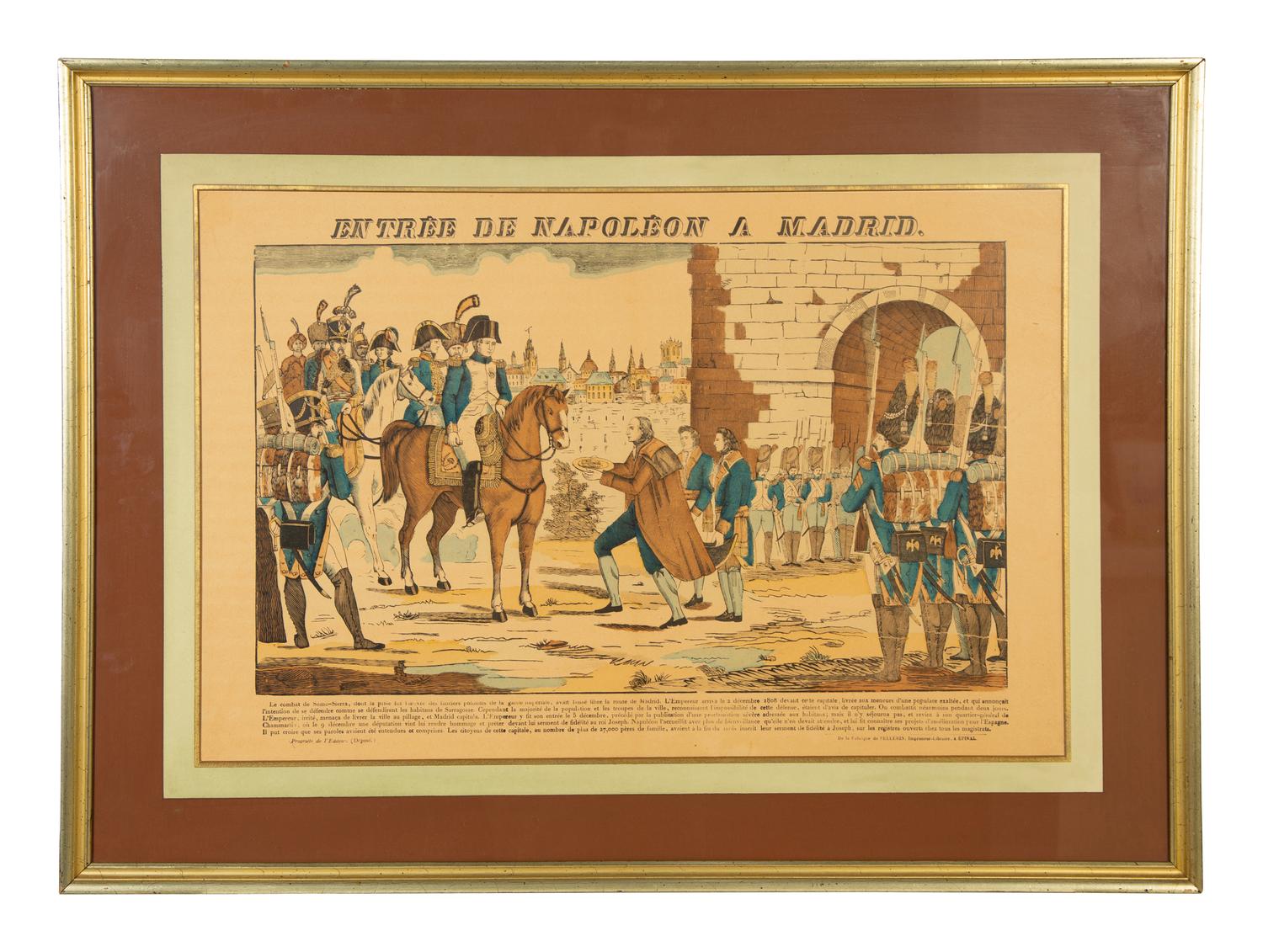 A Set of Five Napoleonic Colored Engravings After François Georgin