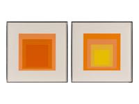 Homage to the Square: Edition Keller Ia-Ik (complete portfolio of ten screenprints, with text and portfolio case ), 1970