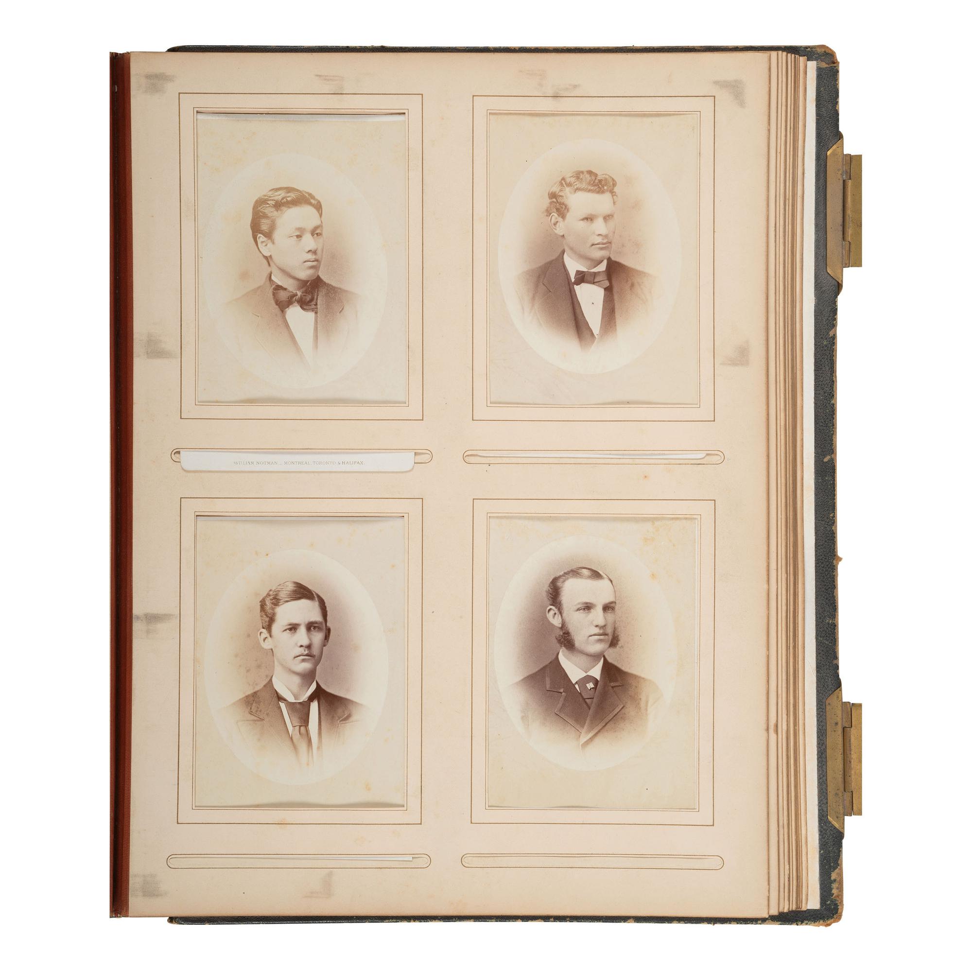 [African Americana] Yale College Photo Album of Faculty and Students, incl. African American Worker