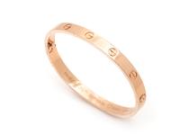 CARTIER, ROSE GOLD 'LOVE' BRACELET