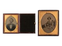 [EARLY PHOTOGRAPHY]. Assorted portraiture incl. daguerreotypes, ambrotypes, tintypes, and others.