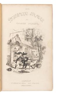 DICKENS, Charles (1812-1870). The Posthumous Papers of the Pickwick Club . London: Chapman and Hall, 1837.