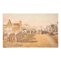 HUFFMAN, Laton Alton (1854-1931). Main Street Miles City, Montana. 1878.