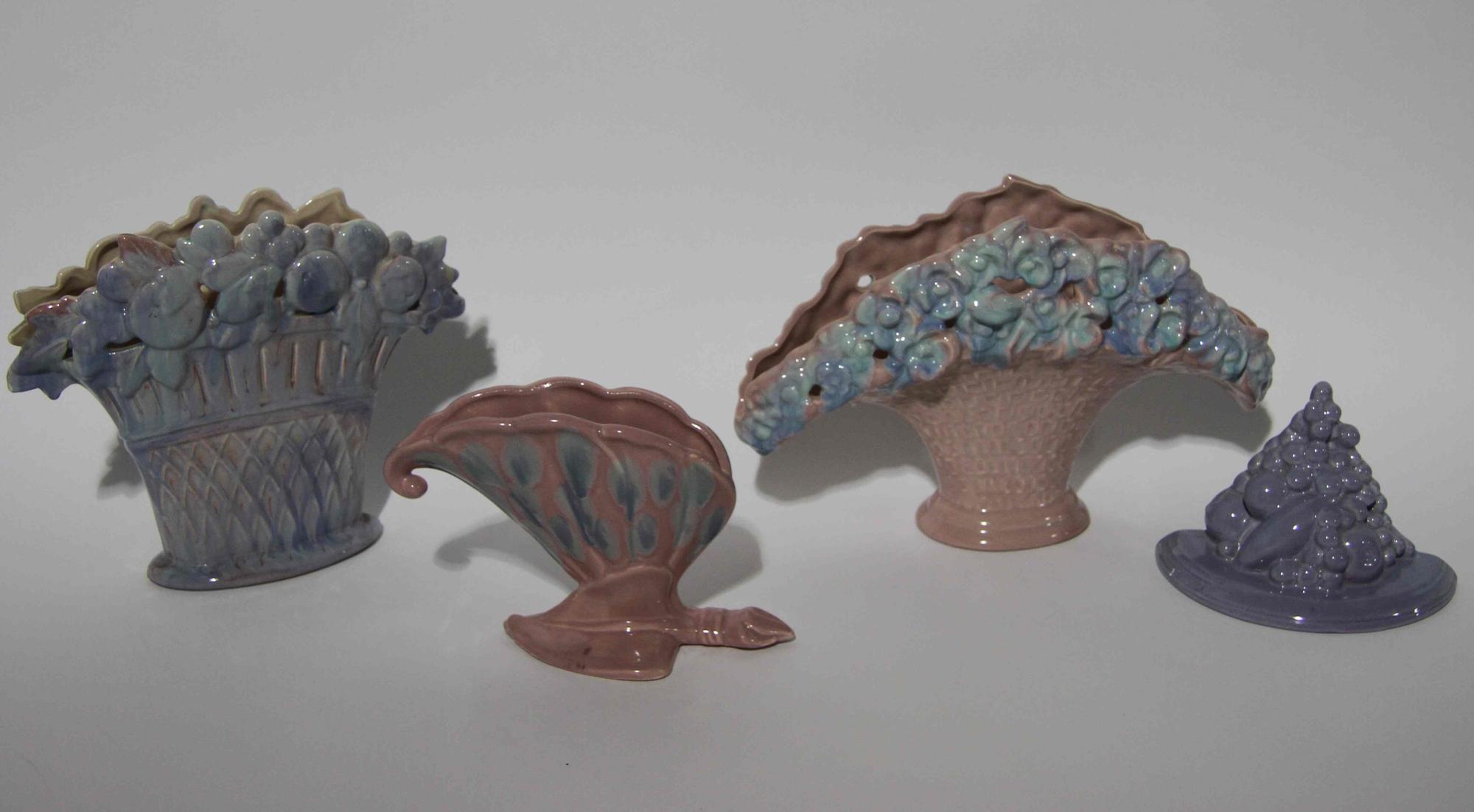 A Group of Eight Haeger Pottery Articles Height of tallest 10 3/4 inches.