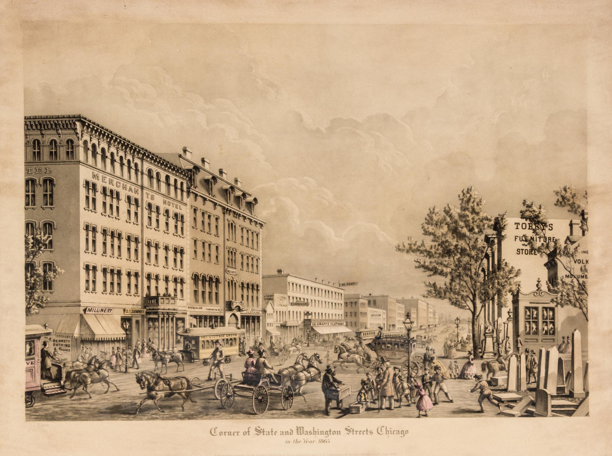 (CHICAGO) VARIN, RAUL. A group of 5 prints of Chicago, c. 1927-1931