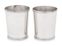 A Pair of American Coin Silver Julep Cups