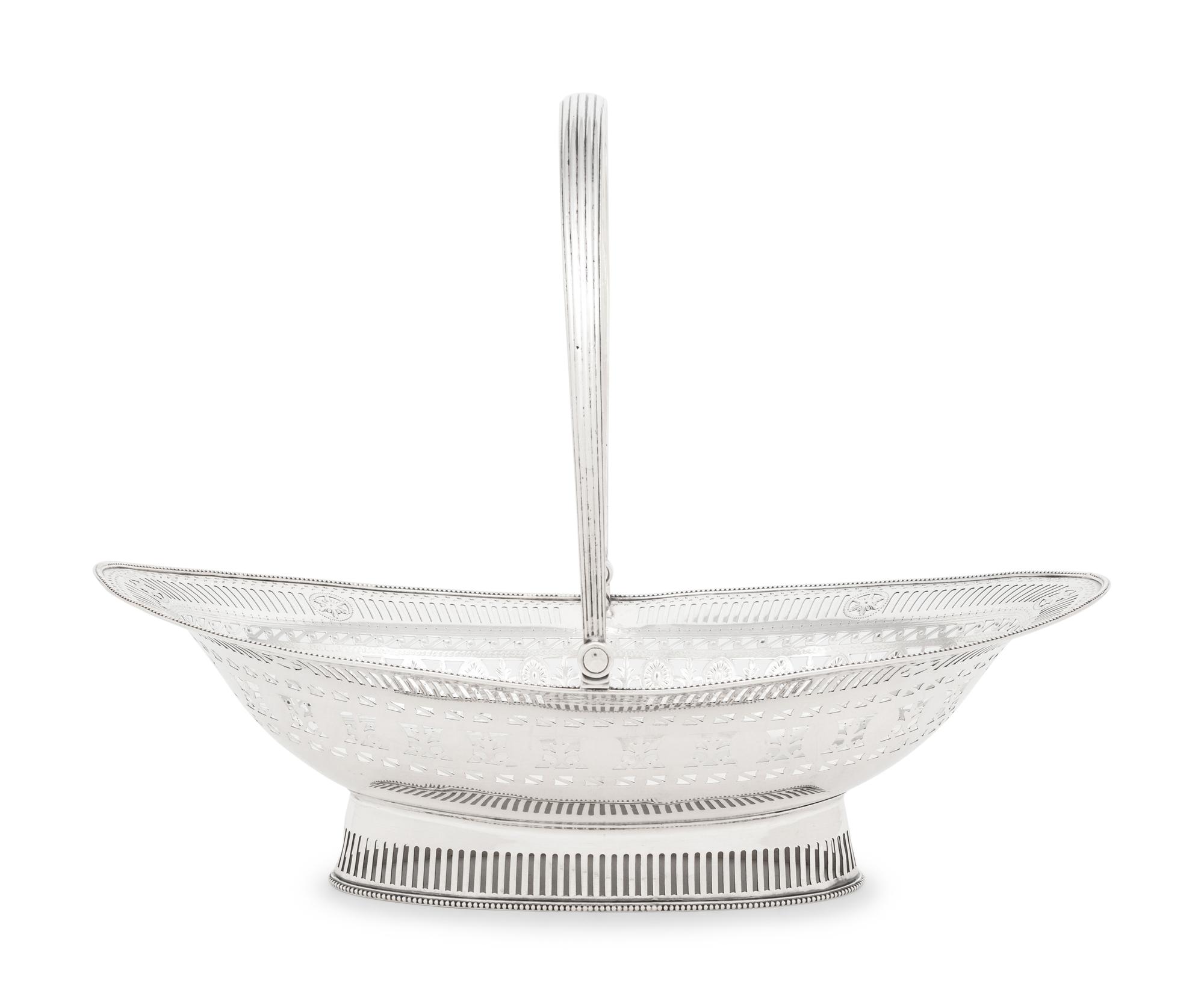 A George III Silver Centerpiece Basket