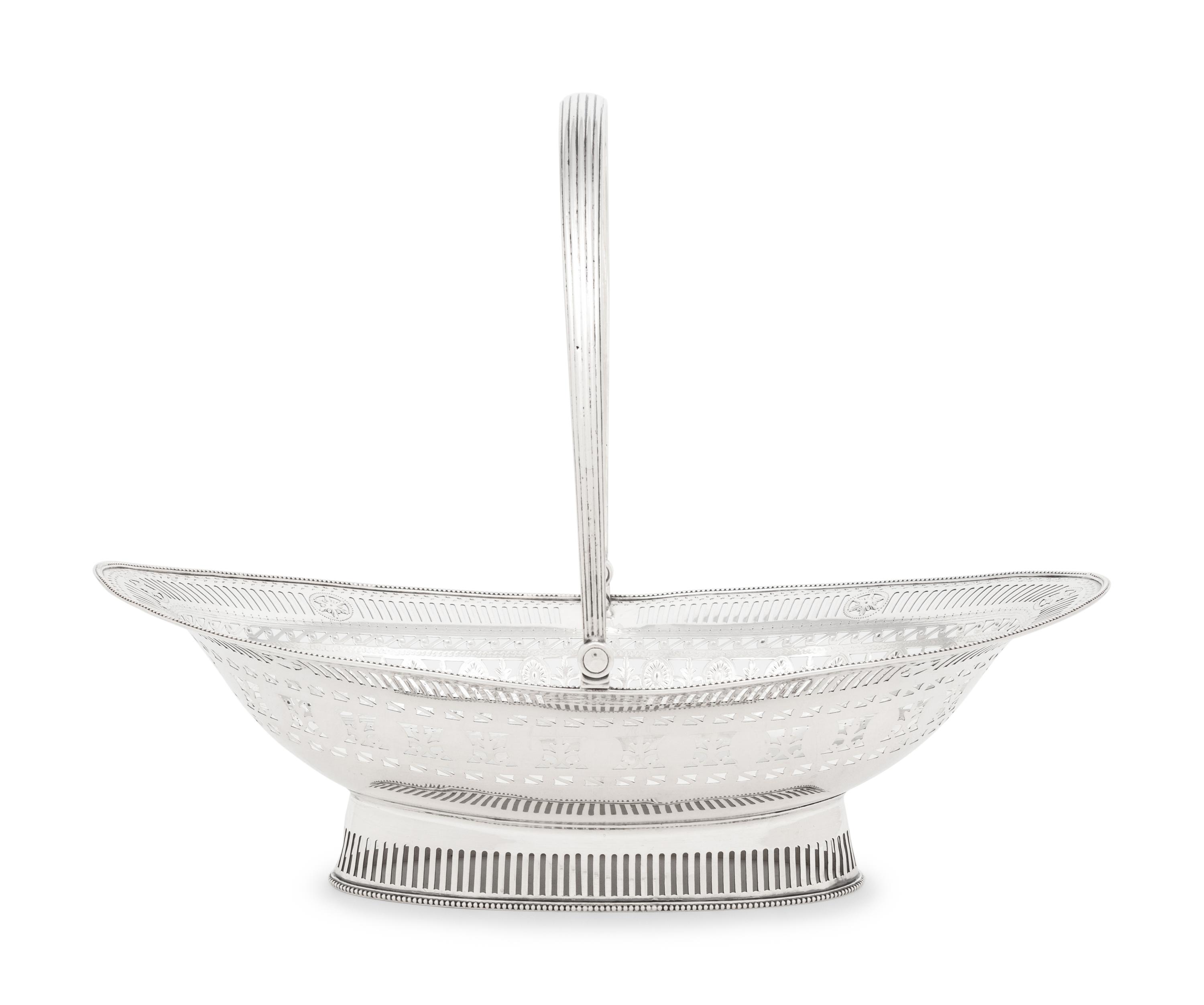 A George III Silver Centerpiece Basket