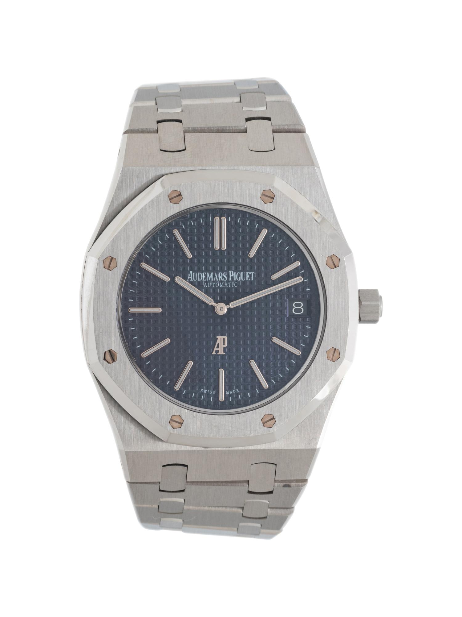 AUDEMARS PIGUET, REF. 15202ST STAINLESS STEEL 'ROYAL OAK JUMBO' EXTRA THIN WATCH