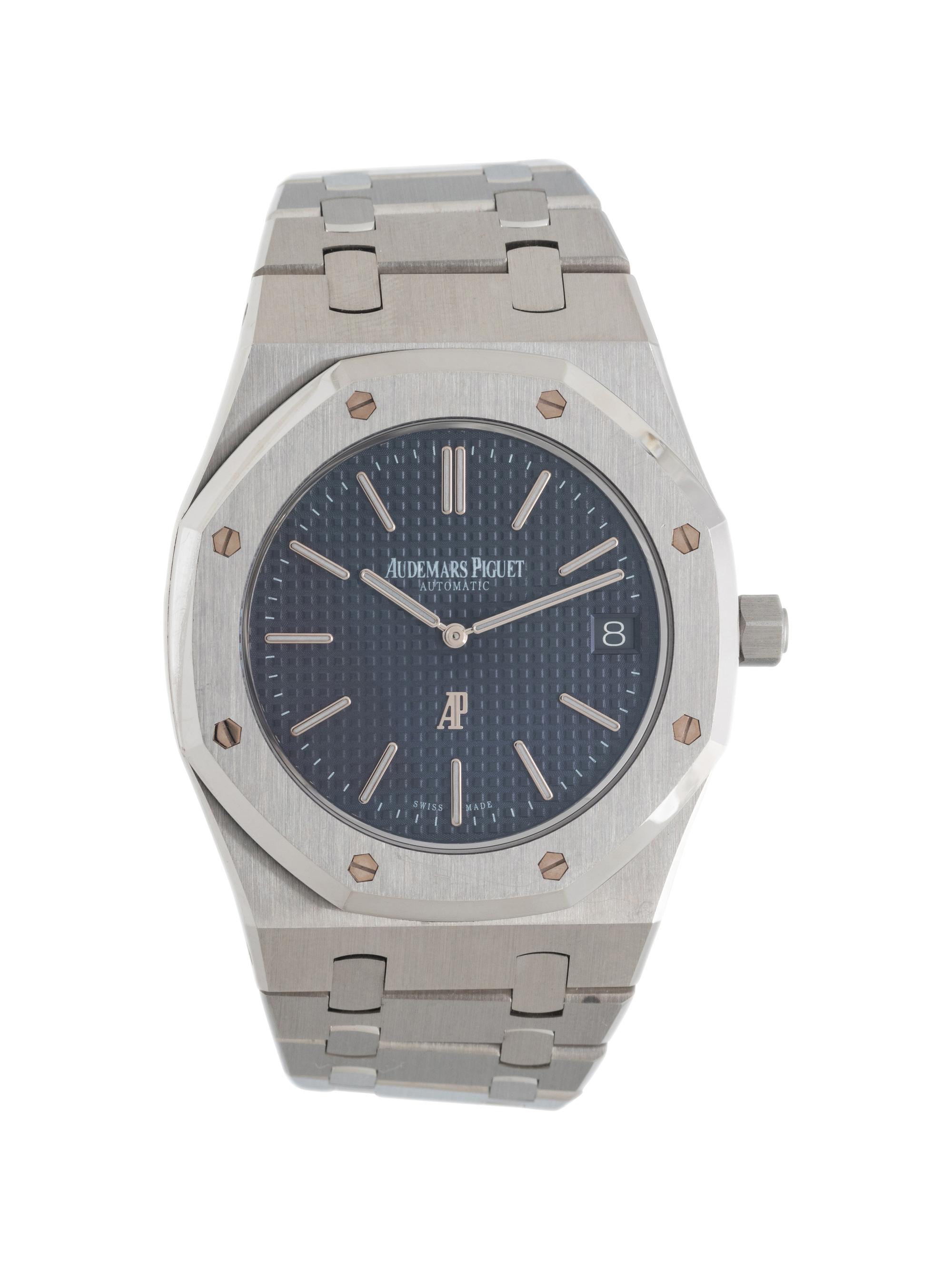 AUDEMARS PIGUET, REF. 15202ST STAINLESS STEEL 'ROYAL OAK JUMBO' EXTRA THIN WATCH