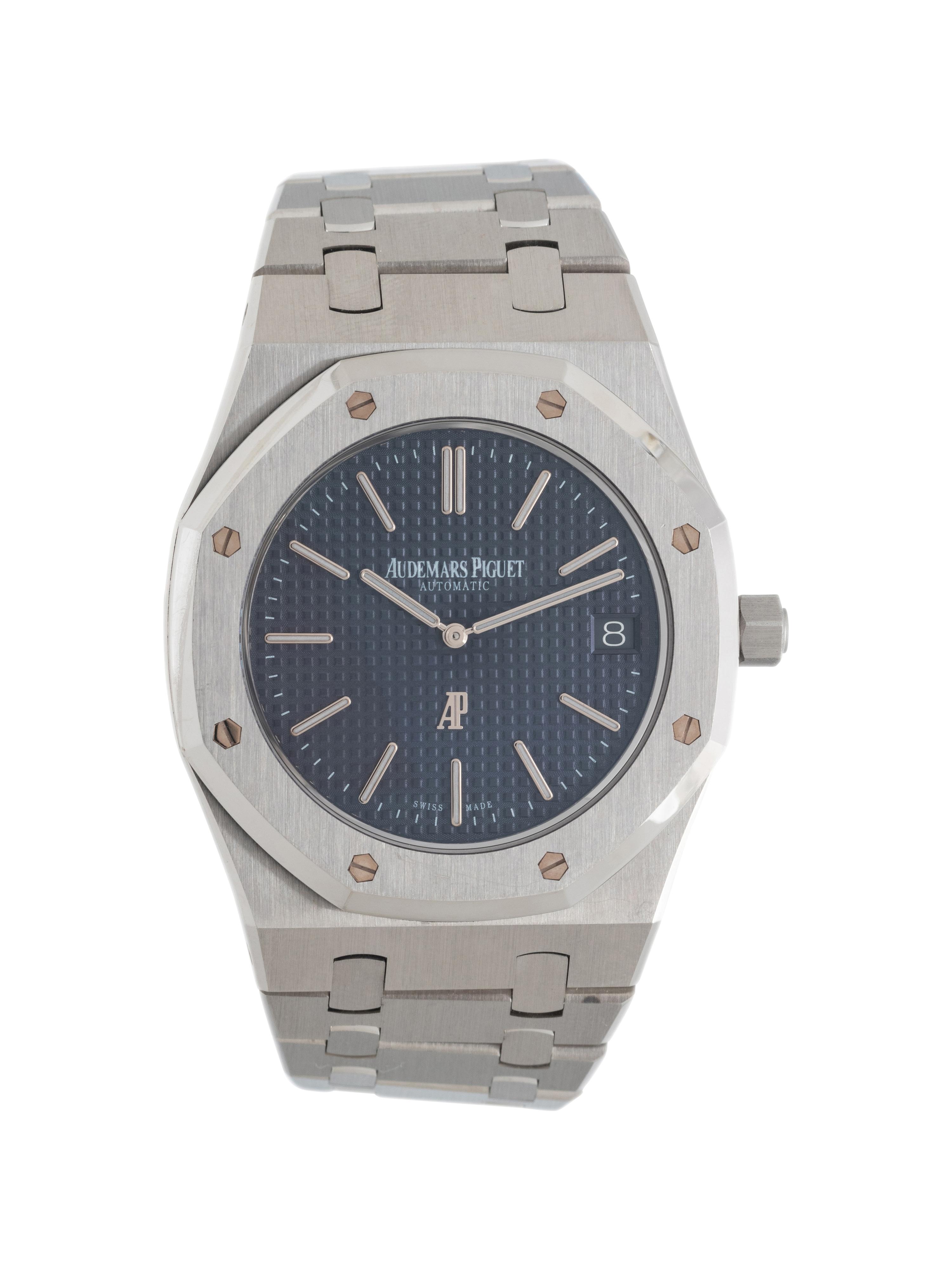 AUDEMARS PIGUET, REF. 15202ST STAINLESS STEEL 'ROYAL OAK JUMBO' EXTRA THIN WATCH