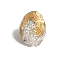 BICOLOR GOLD AND DIAMOND RING