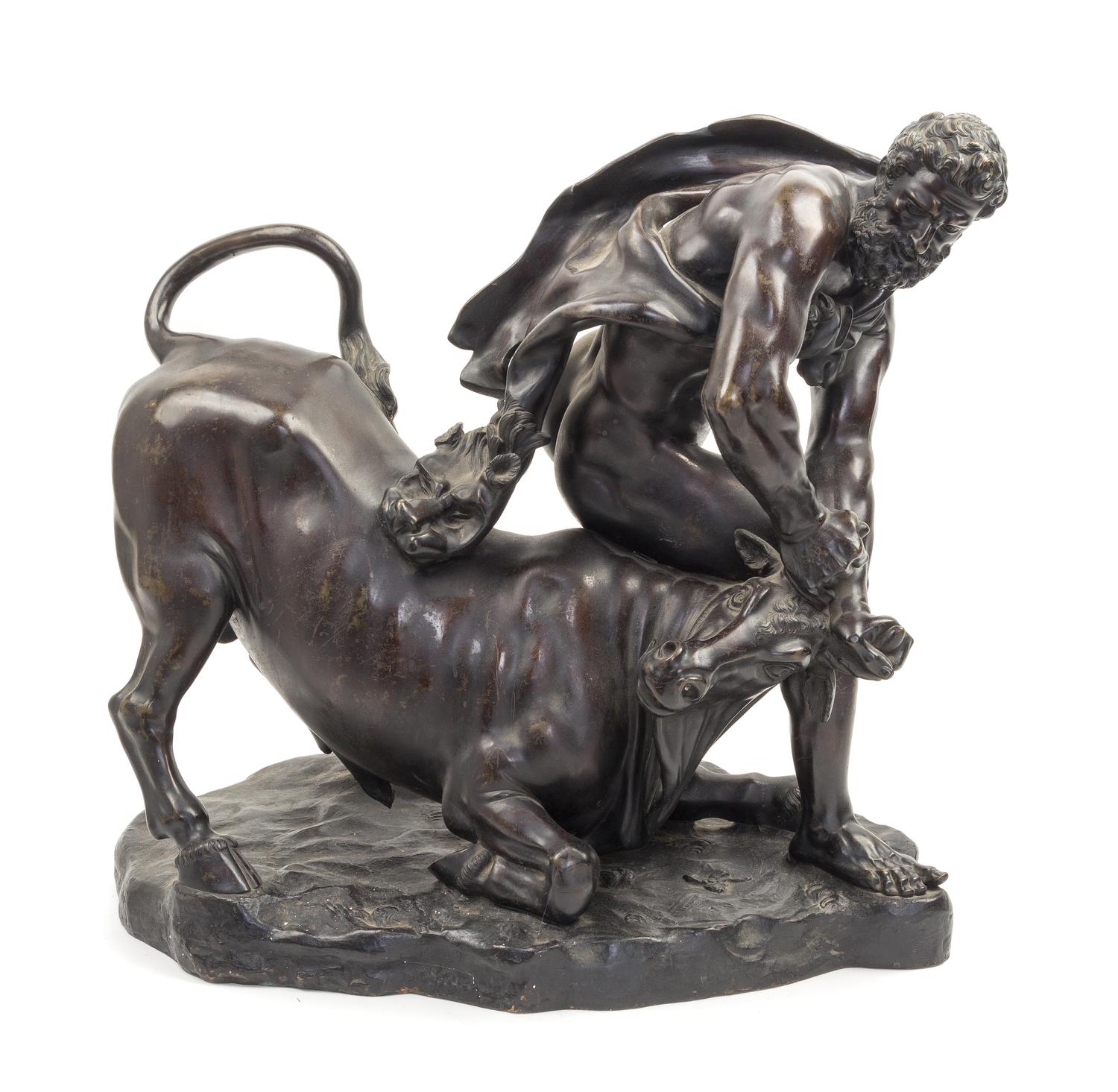 After Giambologna, (19th Century), Hercules Taming the Cretan Bull
