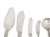 A Japanese Silver Flatware Service — Mid-20th Century