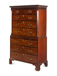 A George III Mahogany Chest on Chest