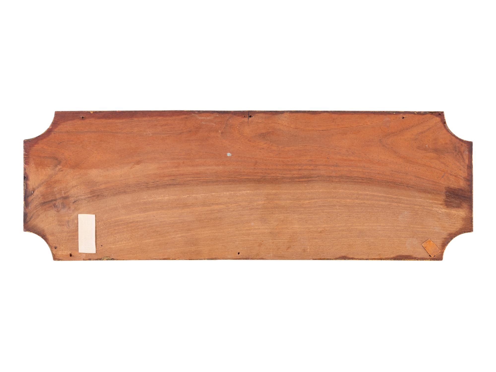 A Pair of Continental Painted Mahogany Panels