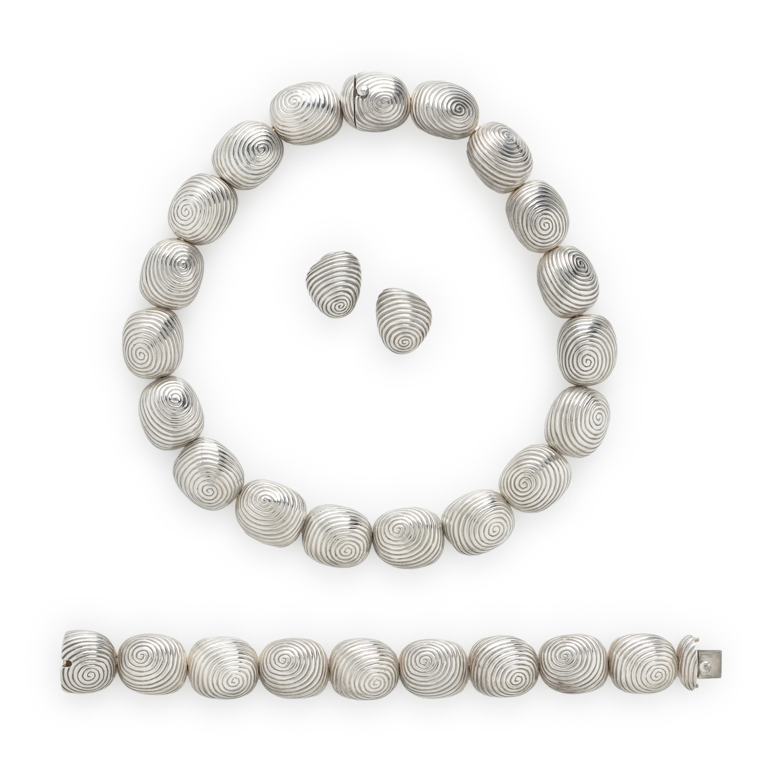 Angela Cummings, 'Thumb Print', Sterling Silver Suite