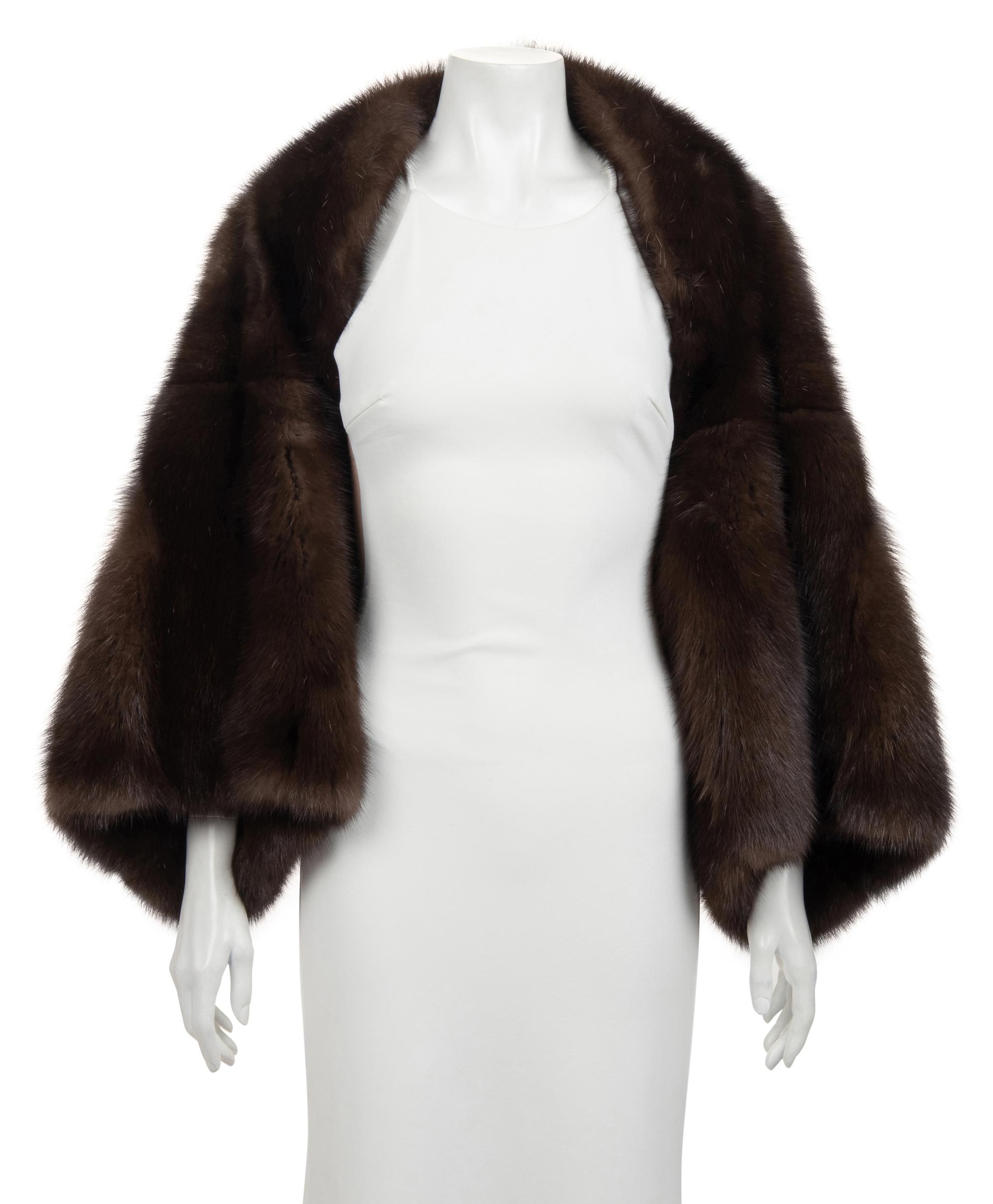 Sable Fur Sleeved Shrug, Attributed to Ralph Rucci