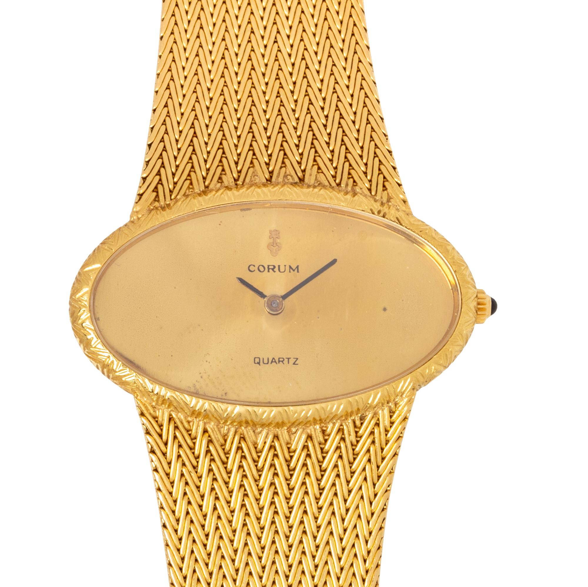 CORUM, 18K YELLOW GOLD REF. 27102 WRISTWATCH
