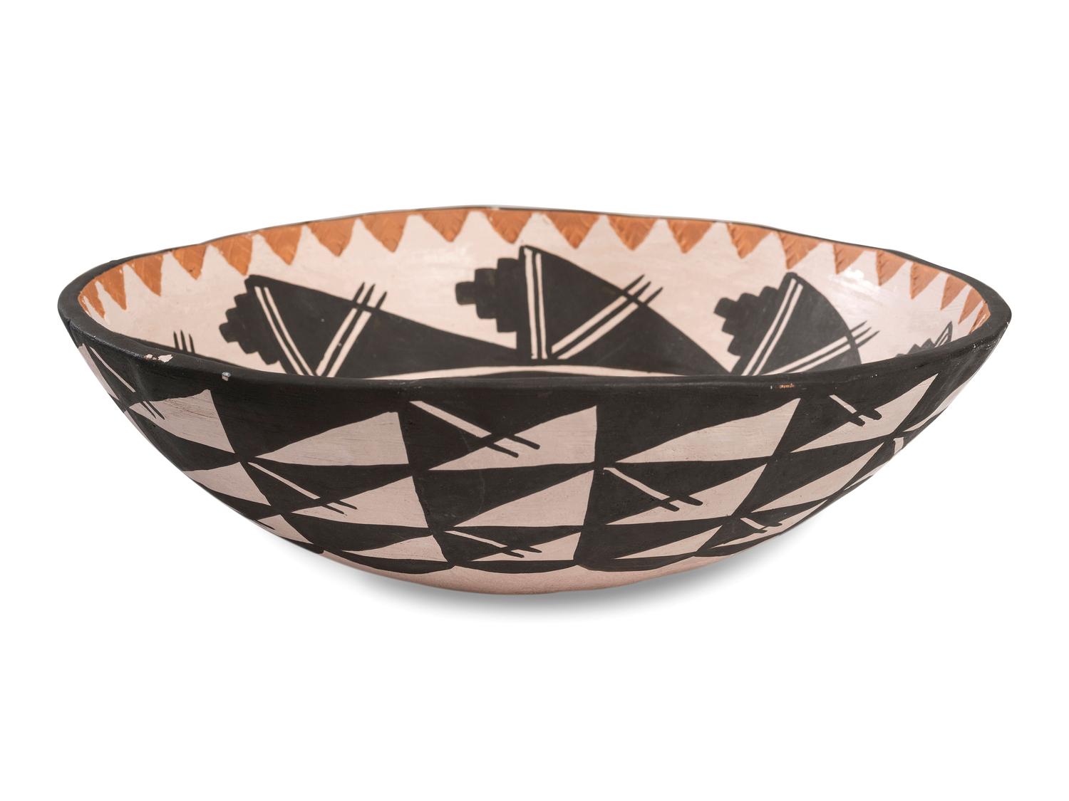 Polychrome Pottery Bowl