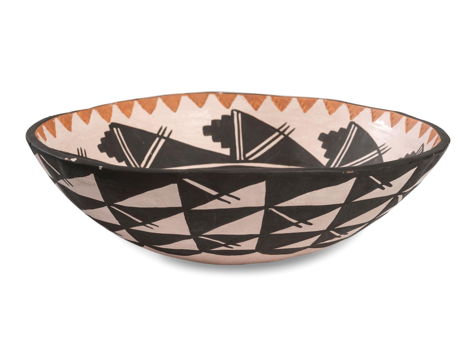 Polychrome Pottery Bowl