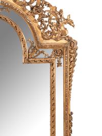 A Large French Neoclassical Giltwood Mirror
