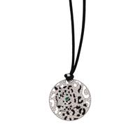 CARTIER, DIAMOND, EMERALD AND ENAMEL PANTHÈRE PENDANT/NECKLACE