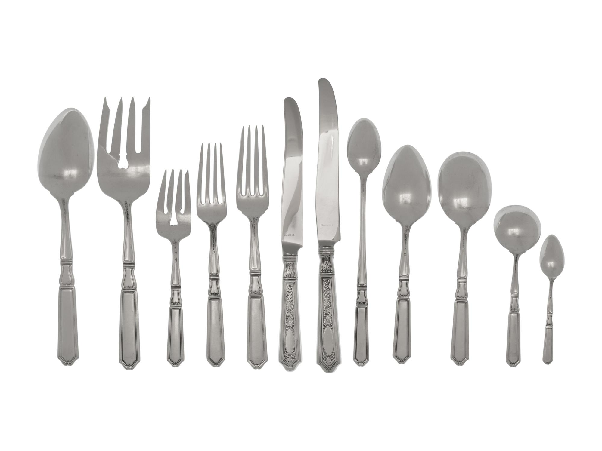 An American Silver Flatware Service