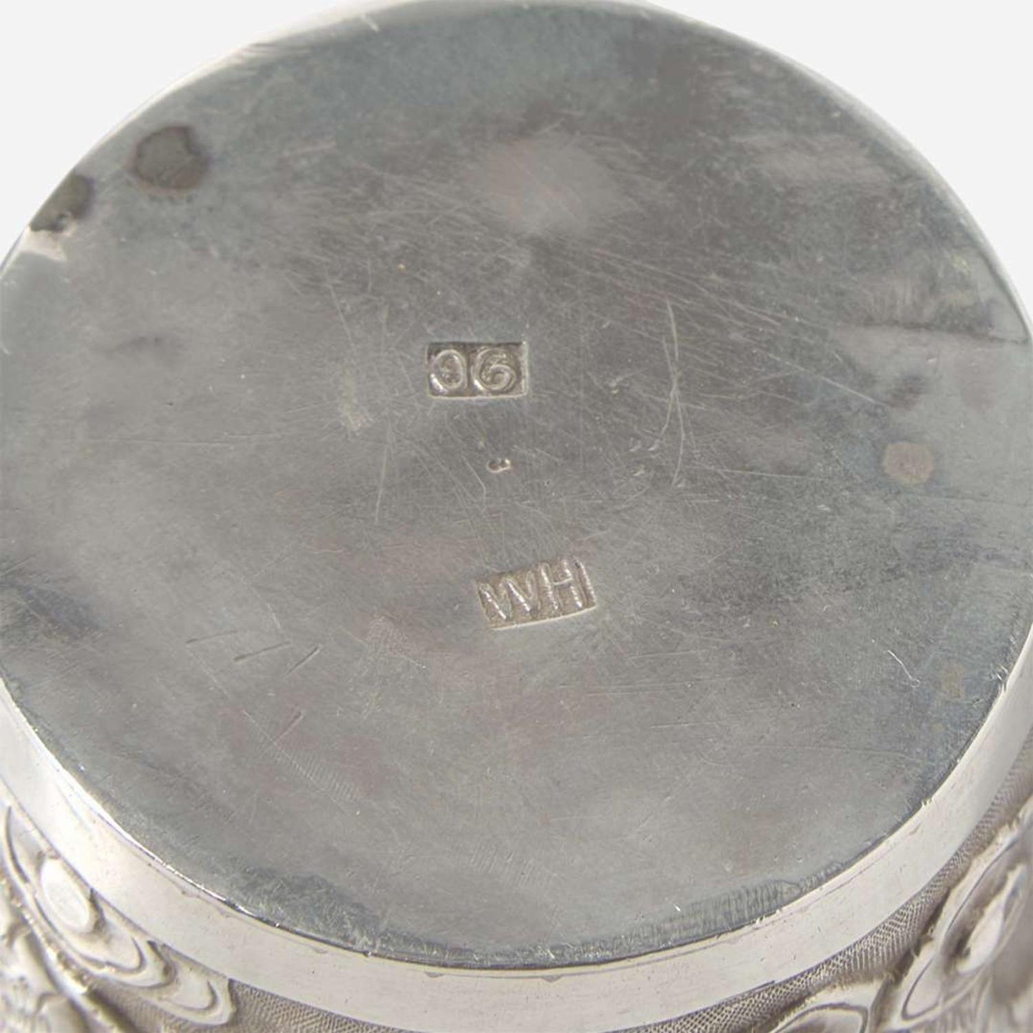 A group of three Chinese Export silver items late 19th / early 20th century