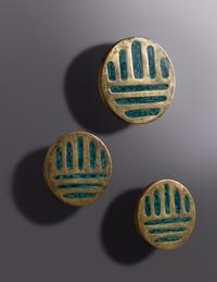 Three Cabinet Door Pulls, c. 1968