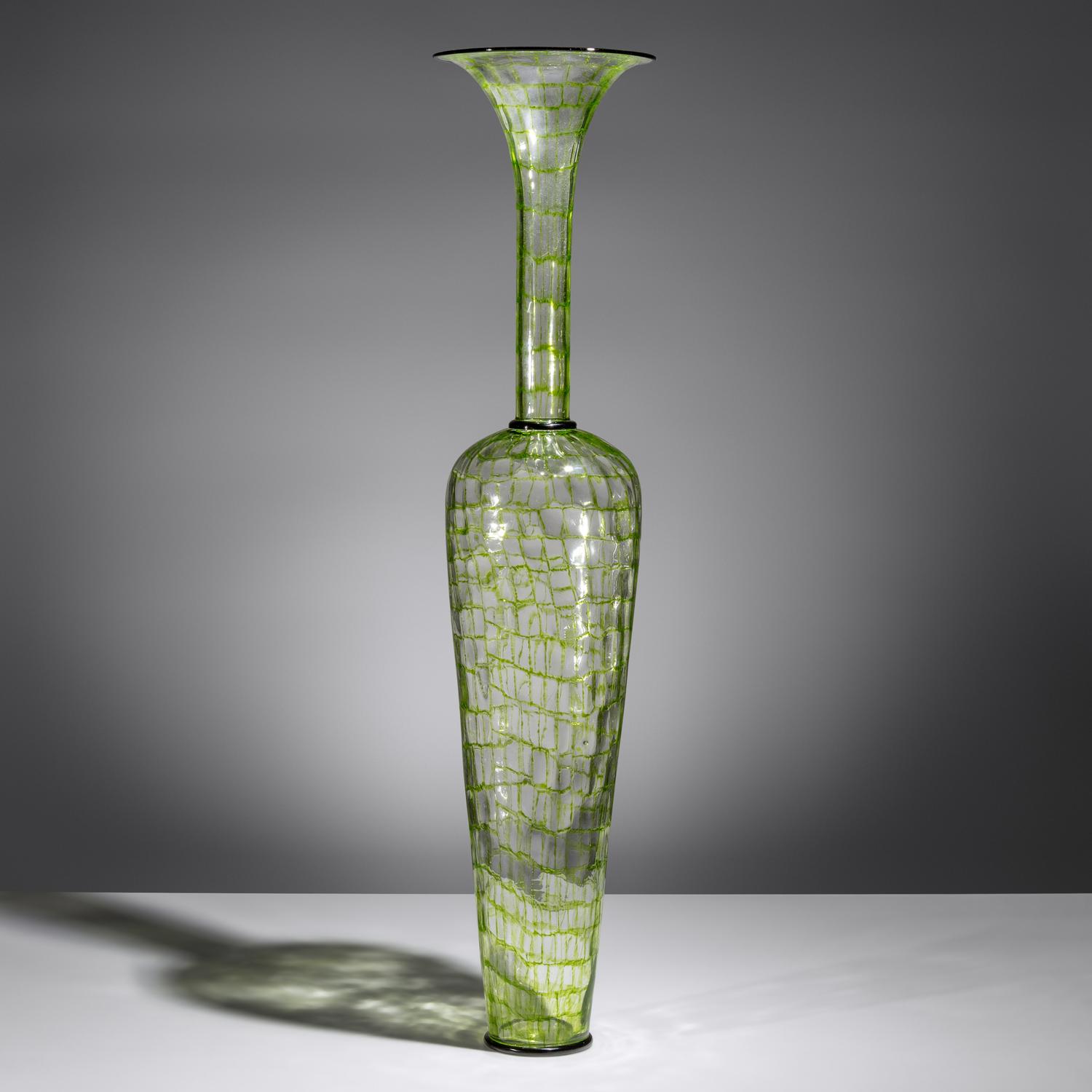 Dante Marioni (American, b. 1964) — Green Mosaic Vase