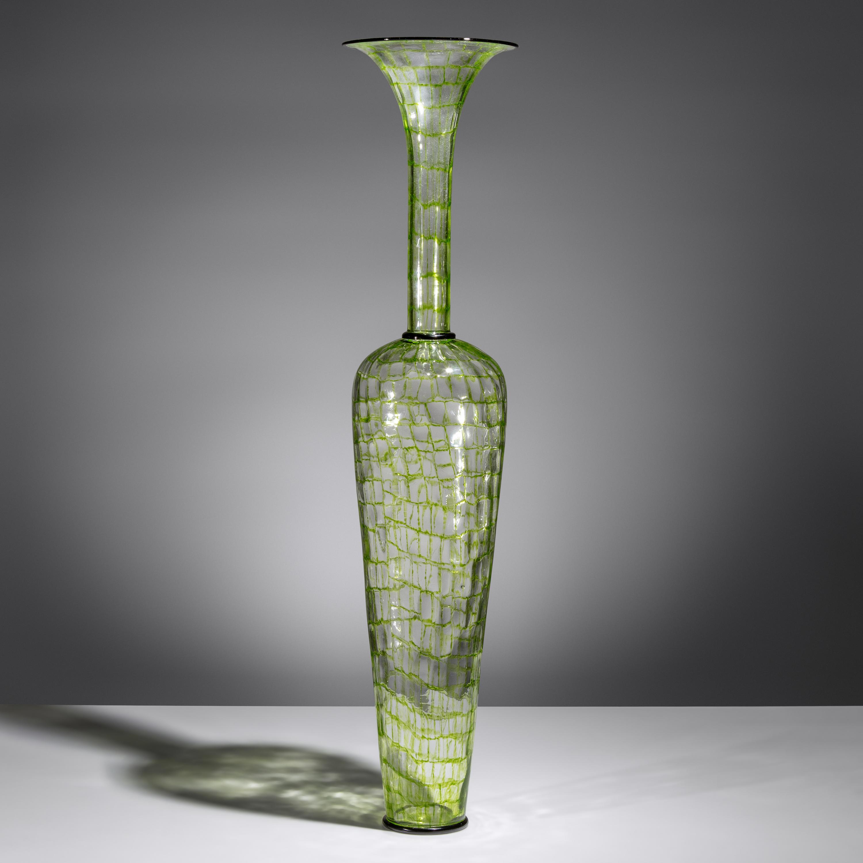 Dante Marioni (American, b. 1964) — Green Mosaic Vase