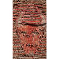 Sioux Quilled Buffalo Hide Tobacco Bag, Pictorial