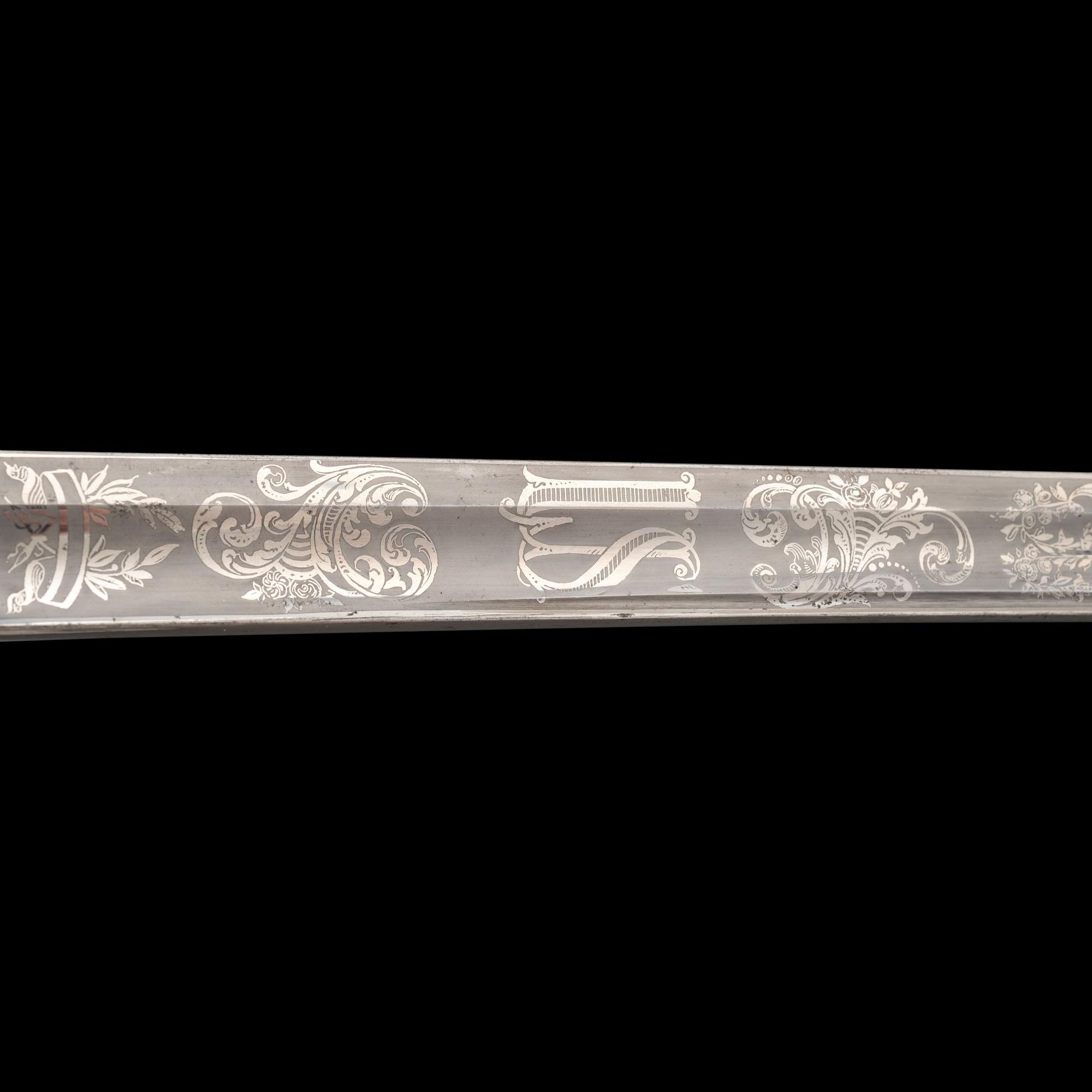 Outstanding Published Clauberg US Model 1850 Officer's Sword of Lt. Thomas McClure, 7th NY Heavy Artillery - KIA at Cold Harbor