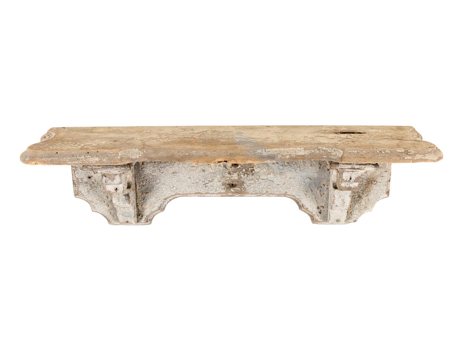 Two American Painted Brackets
